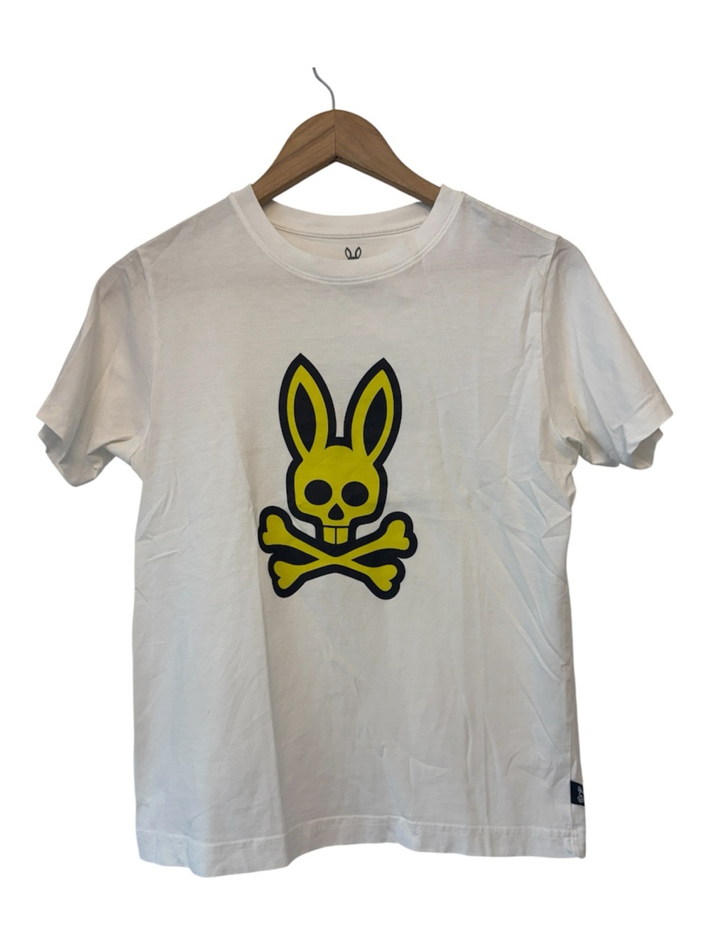 Psycho Bunny Kids White Tee Yellow Bunny